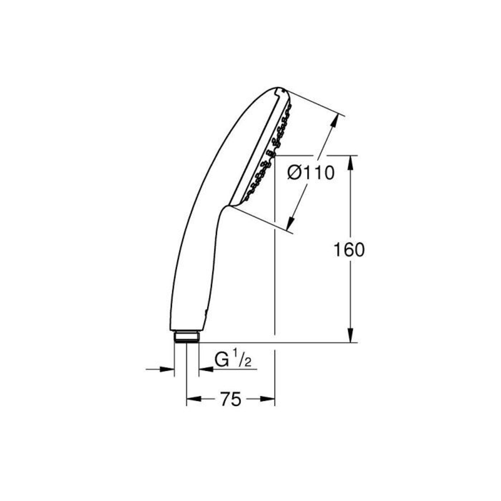 Ручной душ GROHE Vitalio Start 110 1 режим (27940001)
