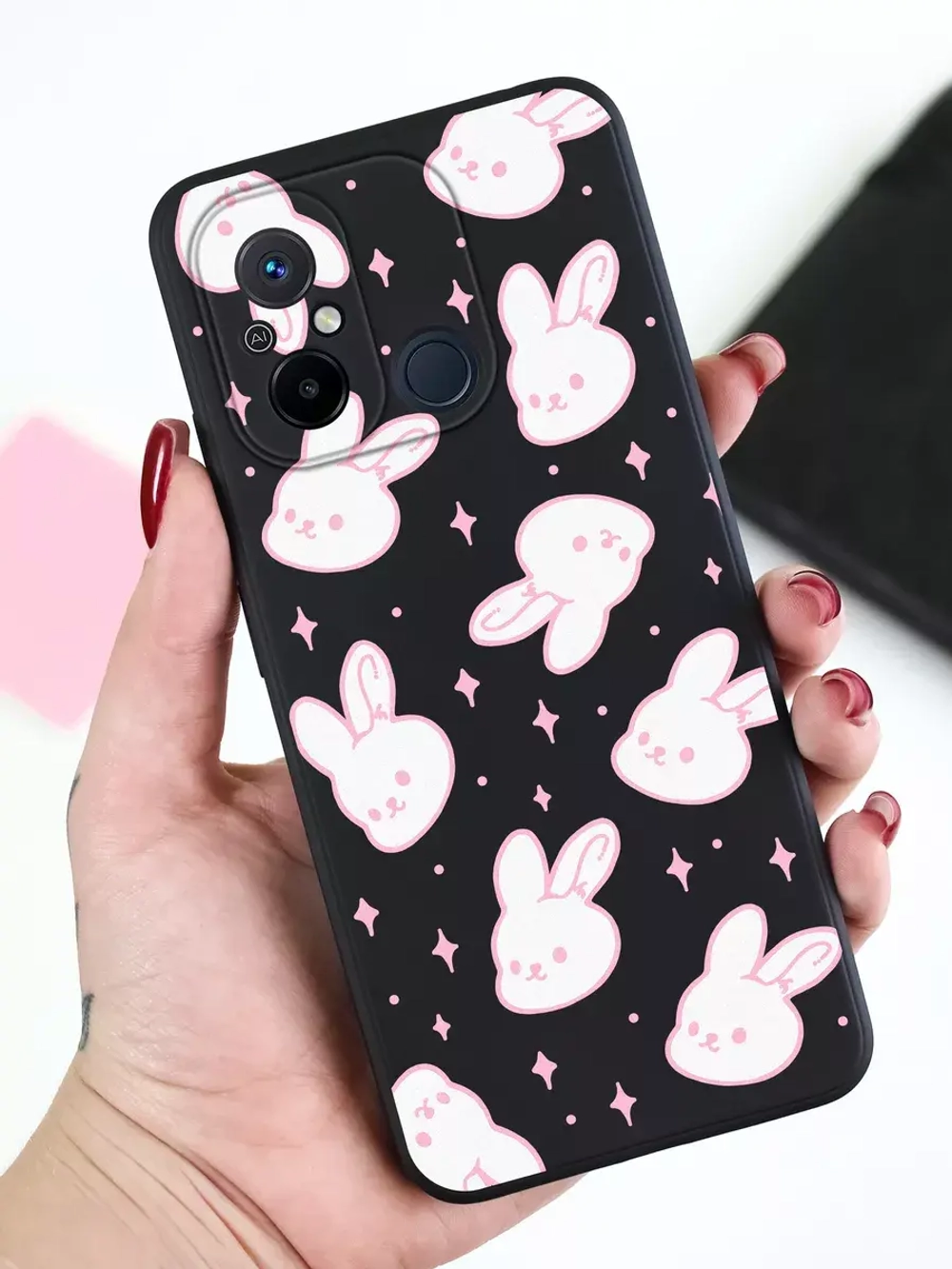 Чехол для Xiaomi Redmi 12C и Poco C55 с принтом