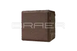 Тротуарная плитка Braer Лувр, Коричневый, 100х100 мм, 60 мм