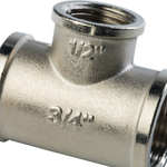 Тройник STOUT переходной никелированный 3/4"x1/2"x3/4" ВР