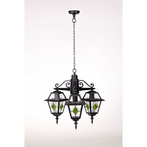 Подвесной светильник YAOHUA LUX FARO lead GLASS 91170/3 lgY Bl