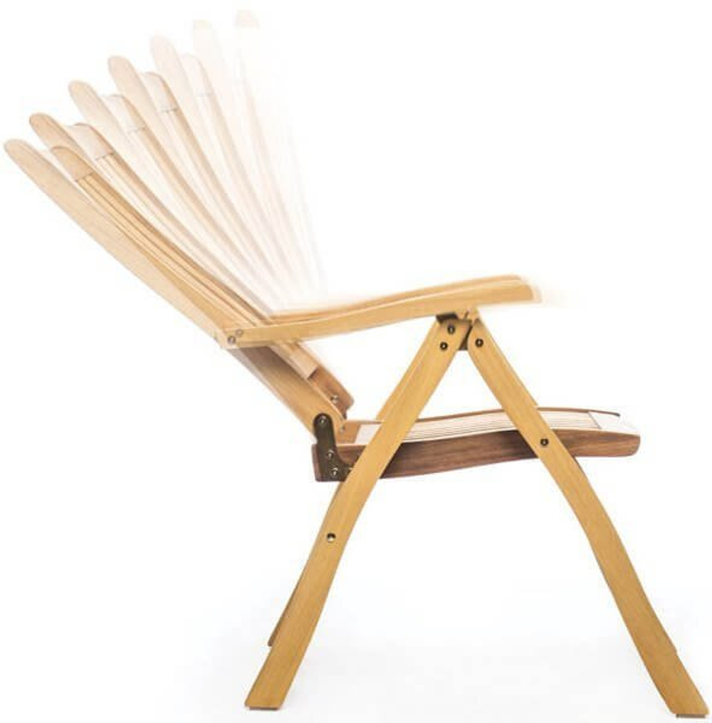 SALT Chair кресло складное, дерево - массив ироко