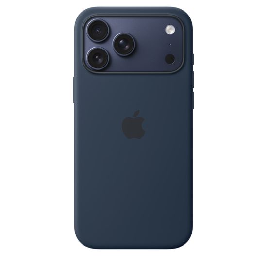 Чехол Silicone Case MagSafe для iPhone 17 Pro Темная ночь