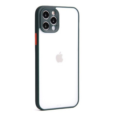 Чехол для iPhone 12 Pro, прозрачный, матовый, 0,5 мм, 012507 Зеленый