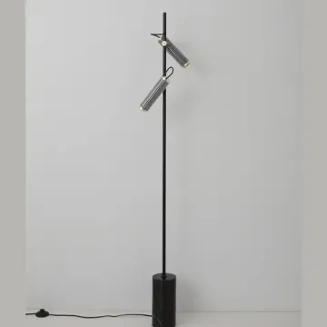 Торшер 2*3W 3000K EXTRA PT2 чёрный/золото Crystal Lux