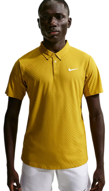 Теннисное поло Nike Court Slam Dri-FIT ADV Sinner - saffron quartz/white