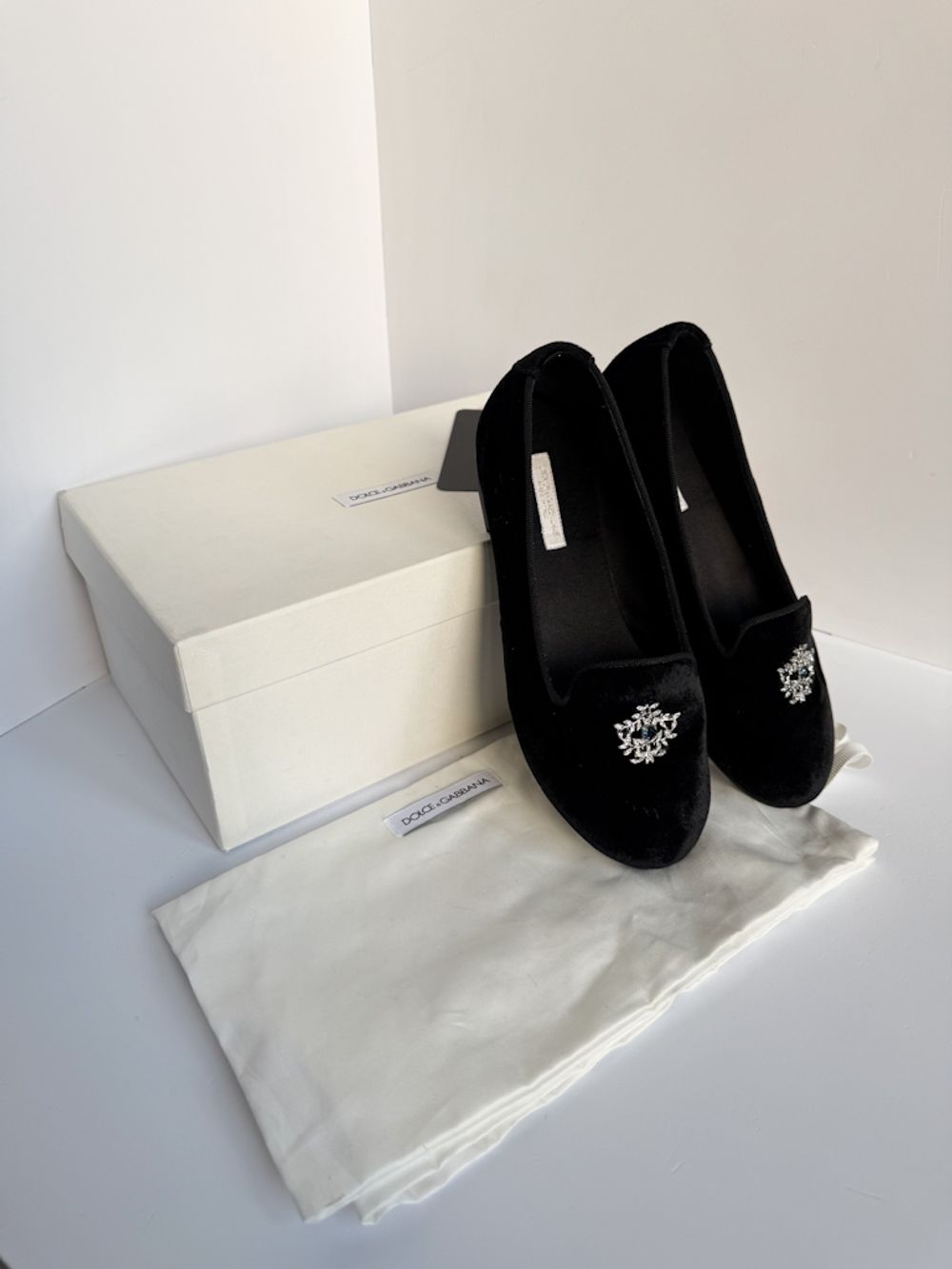 Велюровые туфли Dolce & Gabbana, 34