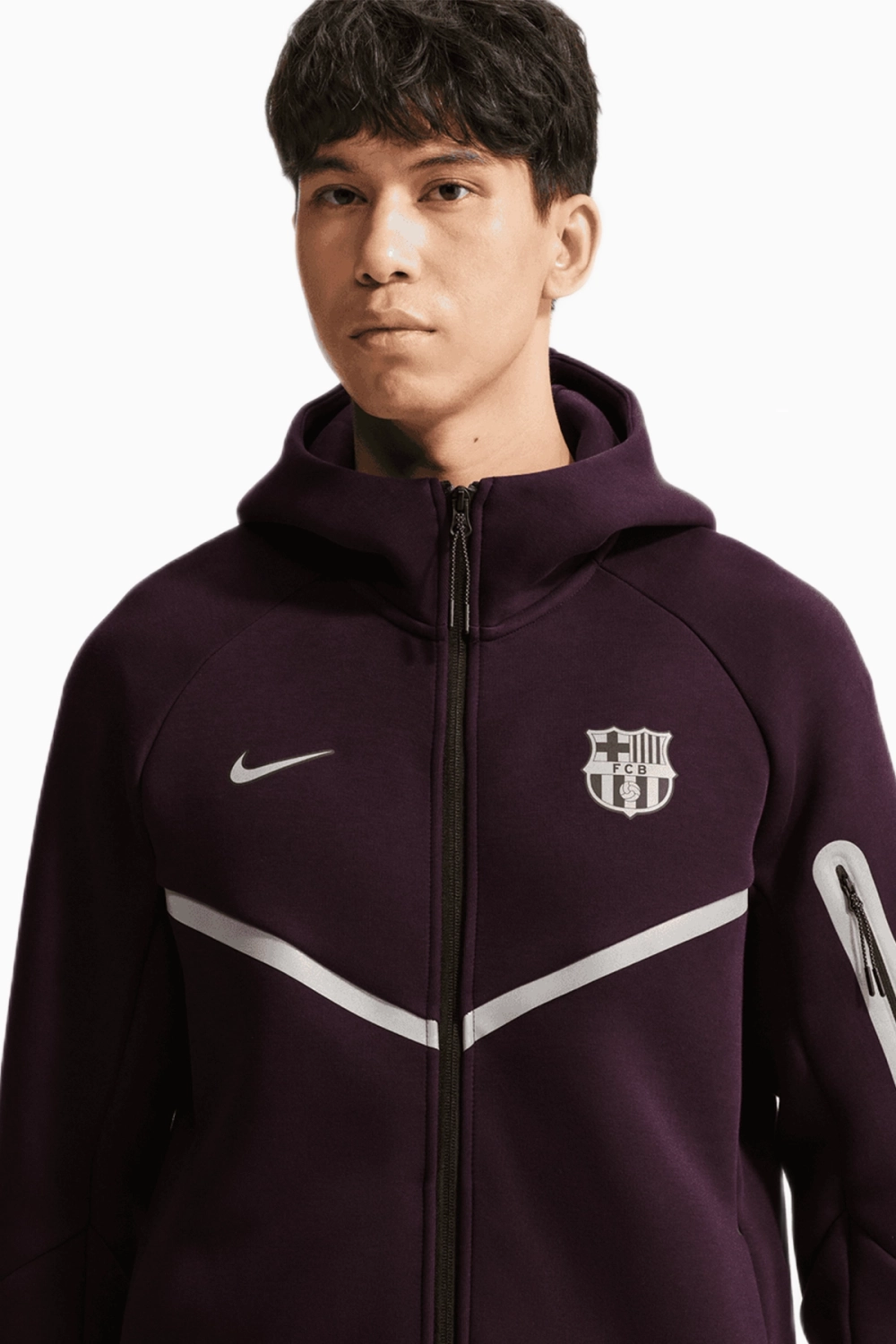 Кофта Nike FC Barcelona 26/27 Tech Fleece Windrunner - бордовый