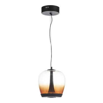 SL6014.413.01 Светильник подвесной ST-Luce Черный/Коричневый, Черный LED 1*17W 3000K RIPPLE