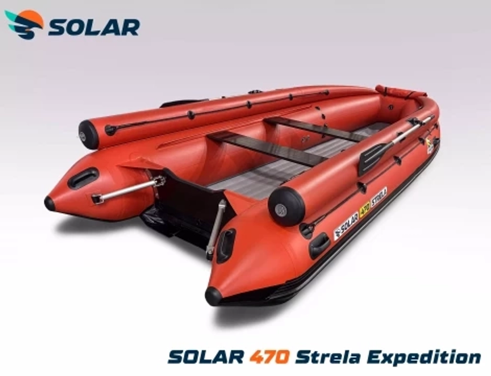 Лодка надувная моторная solar-470 strela jet tunnel (expedition)
