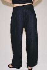 БРЮКИ СО СКЛАДКАМИ ИЗ 100% ЛЬНА — ZW COLLECTION — ZARA