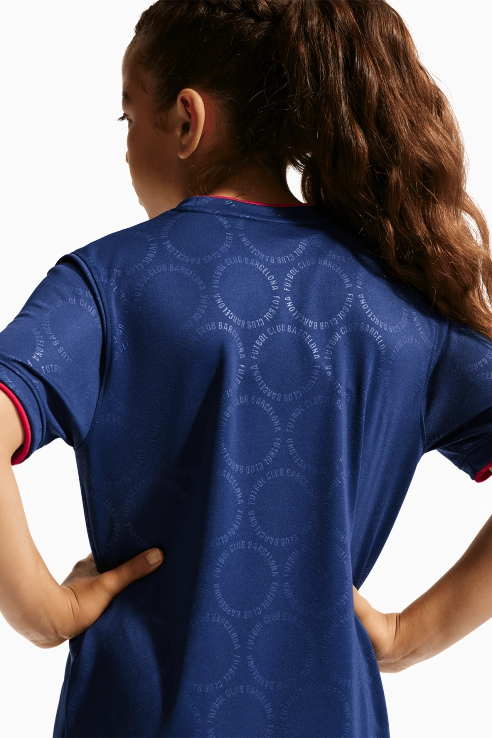 Футболка Nike FC Barcelona 26/27 Pre-Match Junior - темно-синий