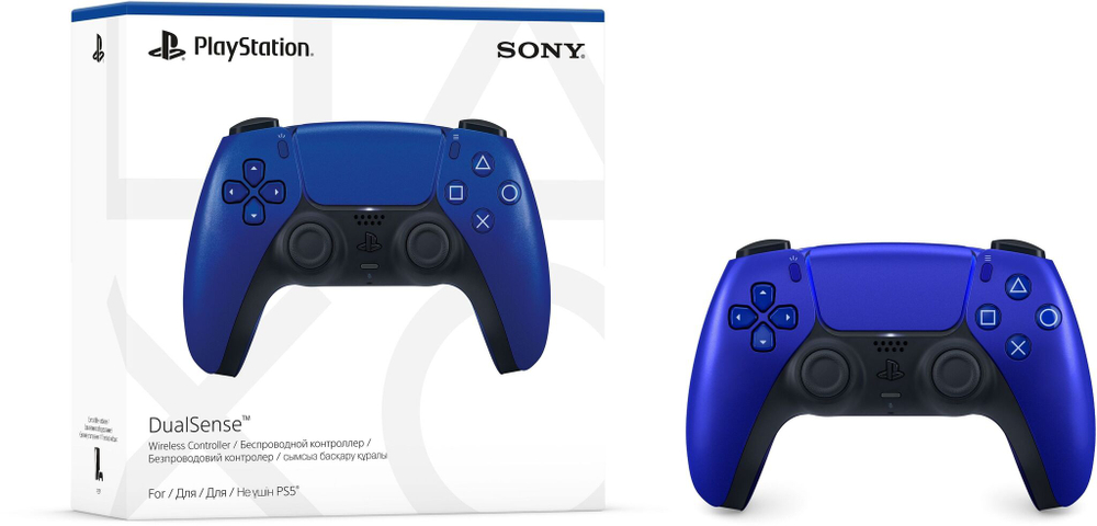 Беспроводной геймпад Dualsense Controller для PS5 (Cobalt Blue - Синий кобальт, CFI-ZCT2W: SIEE)