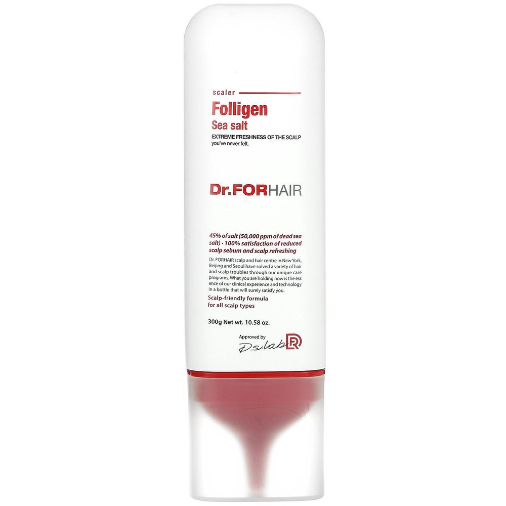 Dr.FORHAIR Scaler Folligen Sea Salt 300g скраб. Dr.FORHAIR Scaler Folligen Sea Salt 300g скраб.