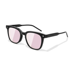 PULAIS Square Sunglasses Unisex Black Yellow Pink