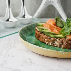 Тарелка с бортом d 22 см h2,7 см Green Frutti di Mare P.L. [1]
