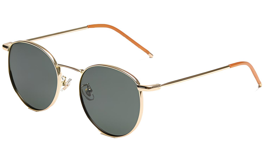 AAJF Plate And Metal Round Glasses Unisex