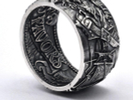 Кольцо из серебра с бриллиантом Pirate Tattoo-1 AZR-100
