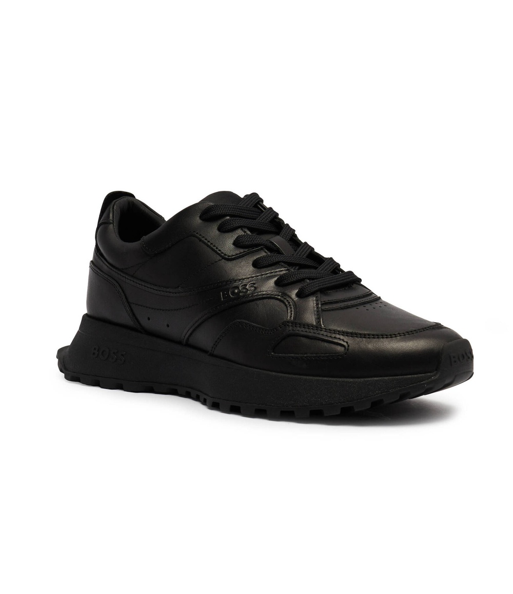 Кожаные кроссовки jonah_runn BOSS BLACK - черный(50522818)
