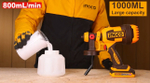Краскопульт аккумуляторный INGCO CSGLI2004 20 В 120DIN