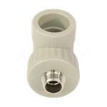 Угольник PP-R комбинированный серый Дн 25х1/2" НР VALFEX 10126125Г