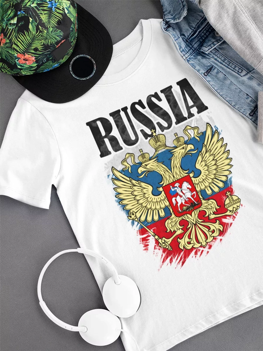 Футболка с гербом России