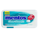 MENTOS Пастилки CleanBreath с цинком со вкусом мяты без сахара, 2 часа свежее дыхание, 21 г, Турция