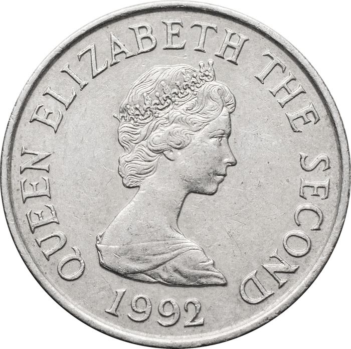 10 пенсов 1992 Джерси