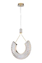 Светильник подвесной светодиодный NewRgy 6019E/25W GOLD+CLEAR, 25 Вт, золотой и прозрачный