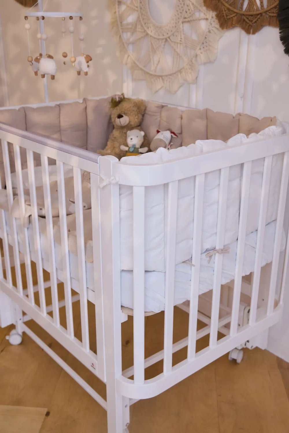 Кроватка детская Antemi Terra Light NEW с маятником НИК 17б белый