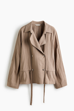 Куртка из вискозной смеси со стяжкой - H&M