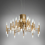 Pendant design lamp  THE LIGHT by Alma 60 lampshades (Gold)