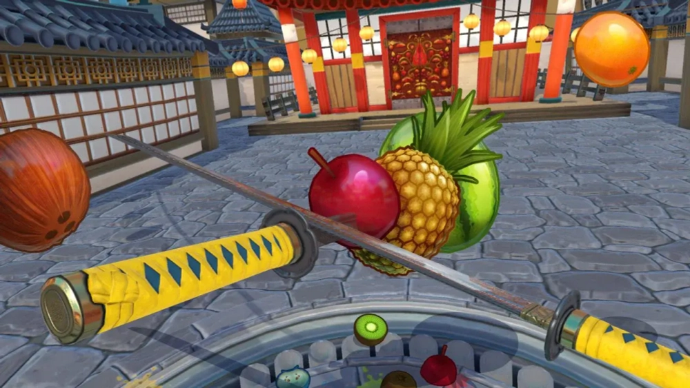 Fruit Ninja (гарнитура PS VR обязательна) (диск для PS4, полностью на английском языке)