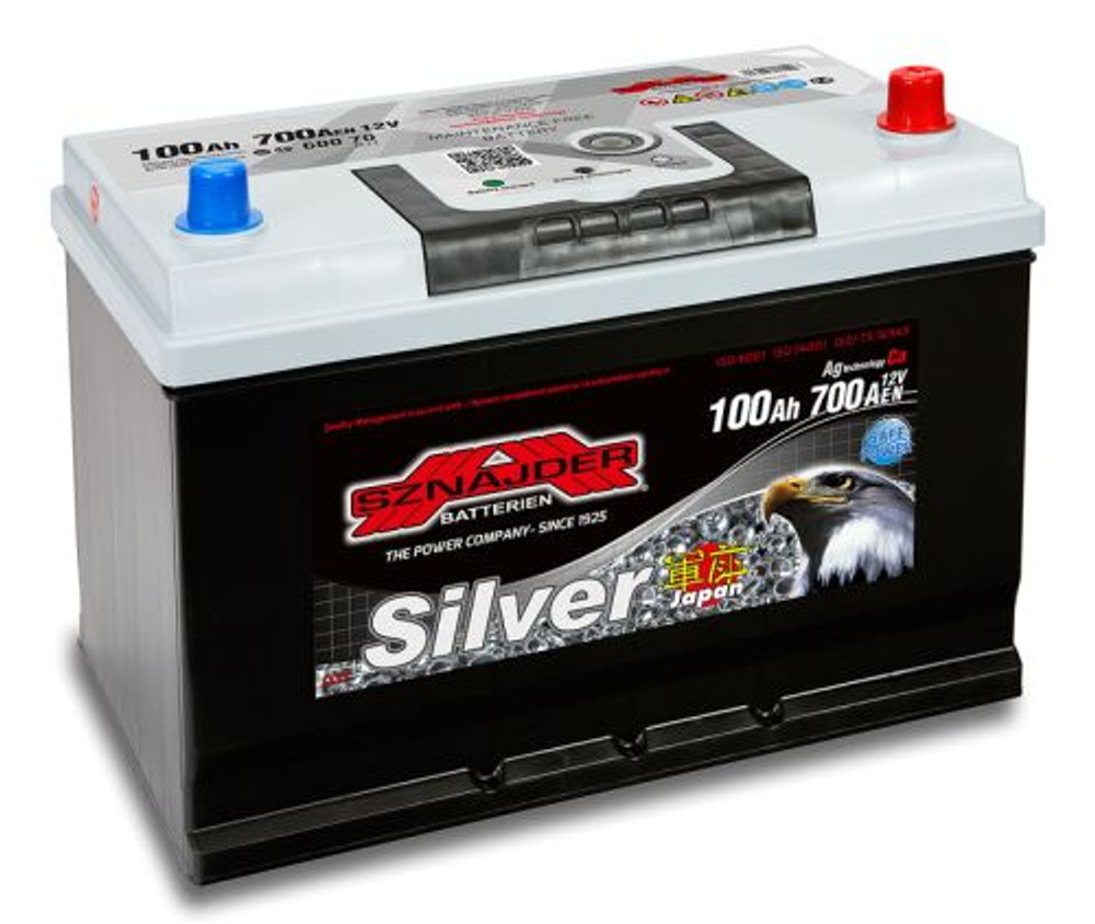 Аккумулятор 100 Sznajder Asia Silver о.п. (60070)