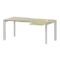 Стол эргономичный правый на металлокаркасе НТМП.П-060.ПР  1600x1000x750 Аргентум-МП