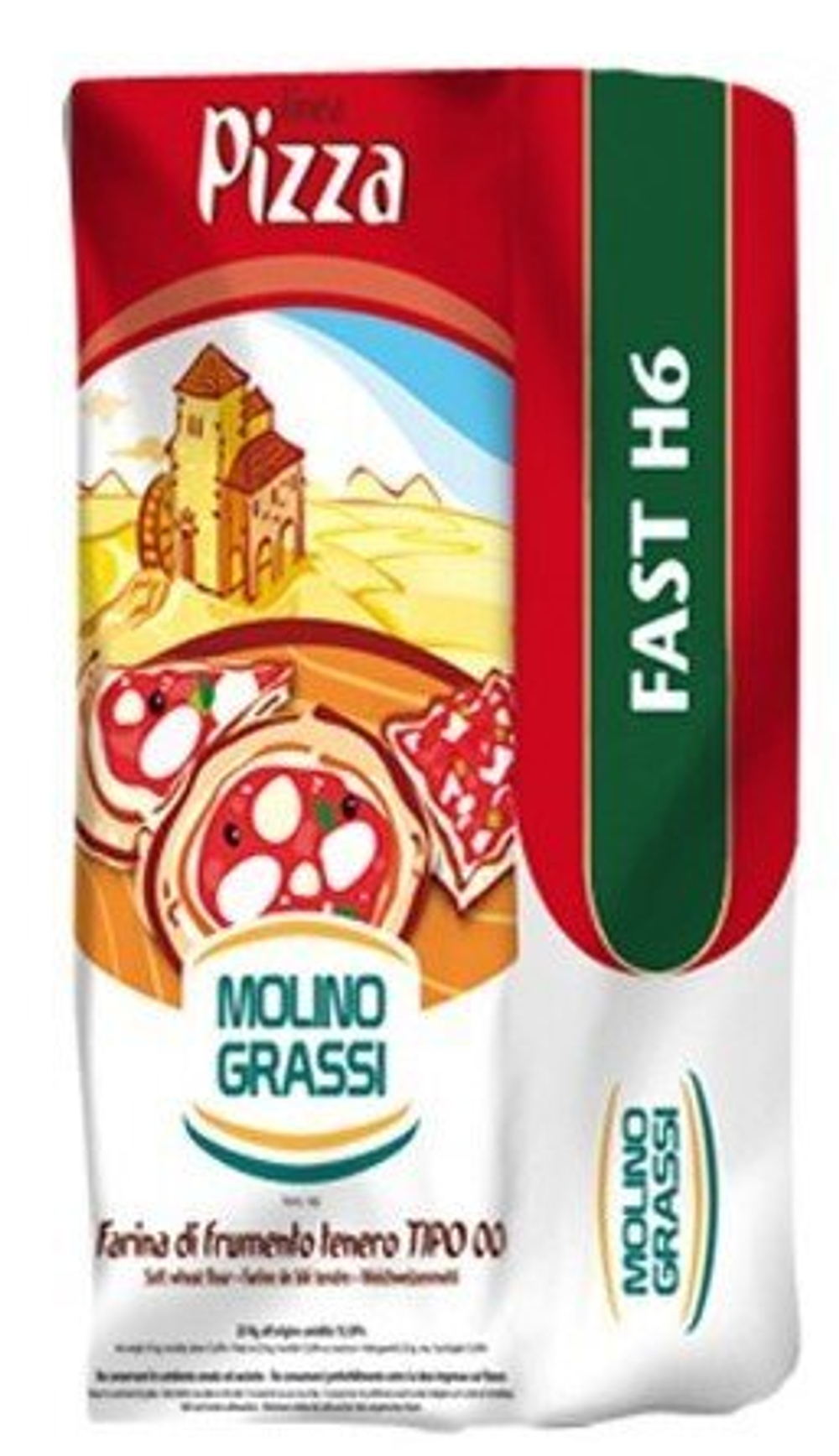Мука пшеничная MOLINO GRASSI 00 Slow H24 Для пиццы, 25 кг
