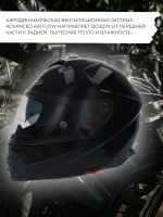 Шлем SHIRO SH501 Freedom Matt Black XS