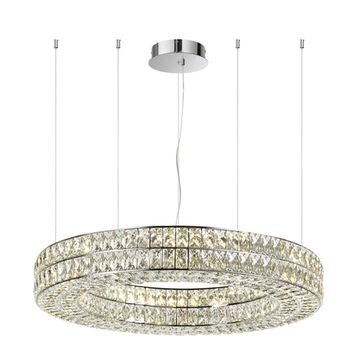 Хрустальная подвесная светодиодная люстра 52W 4000К 4927/52L хром Panta Odeon Light