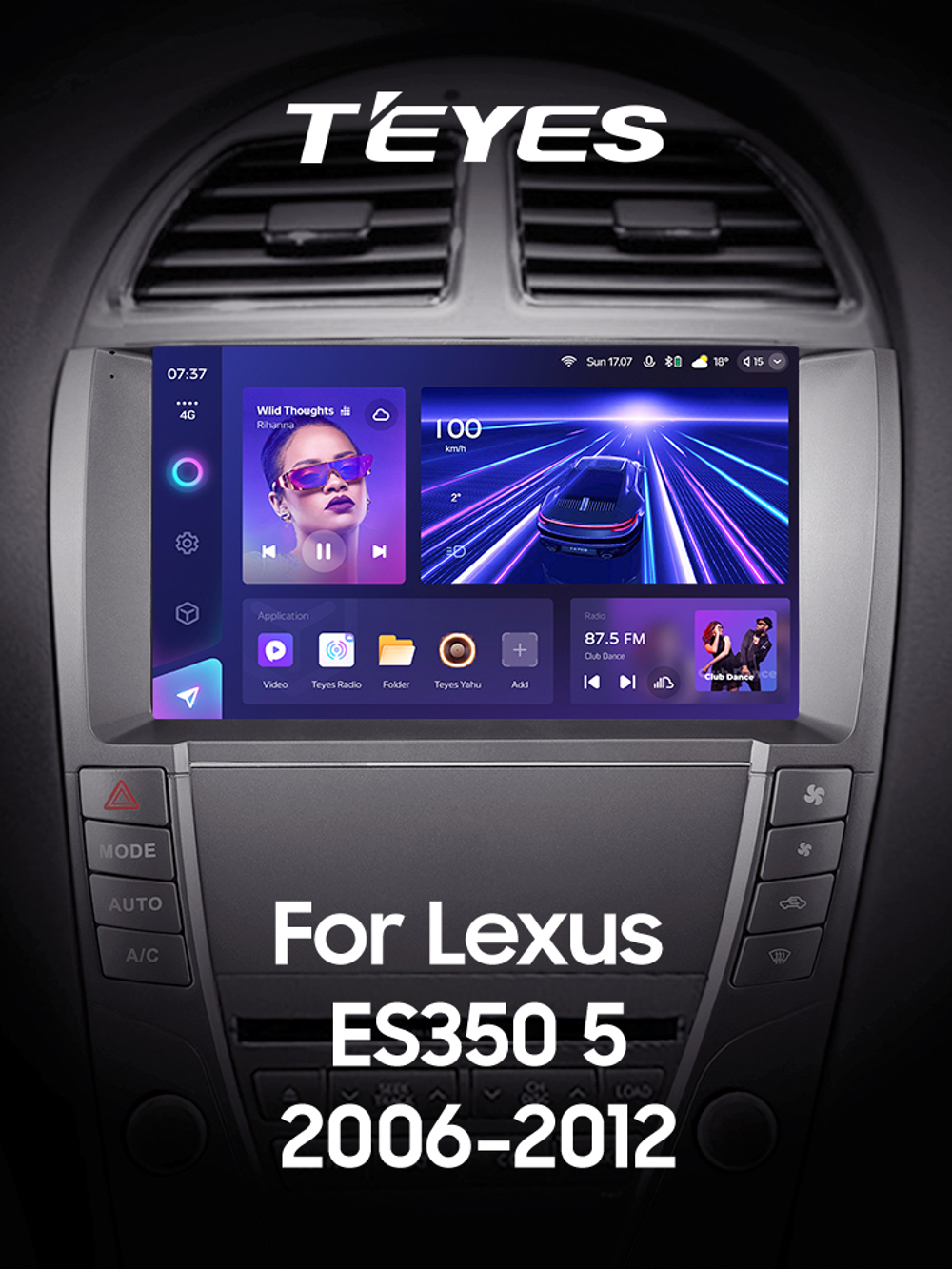 Teyes CC3 2K 9"для Lexus ES 350 5 2006-2012