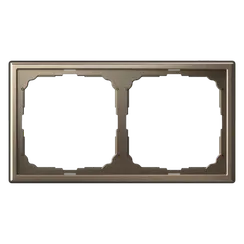 Рамка пластиковая на 2 поста универсальная Systeme Electric ArtGallery Мокко GAL000602