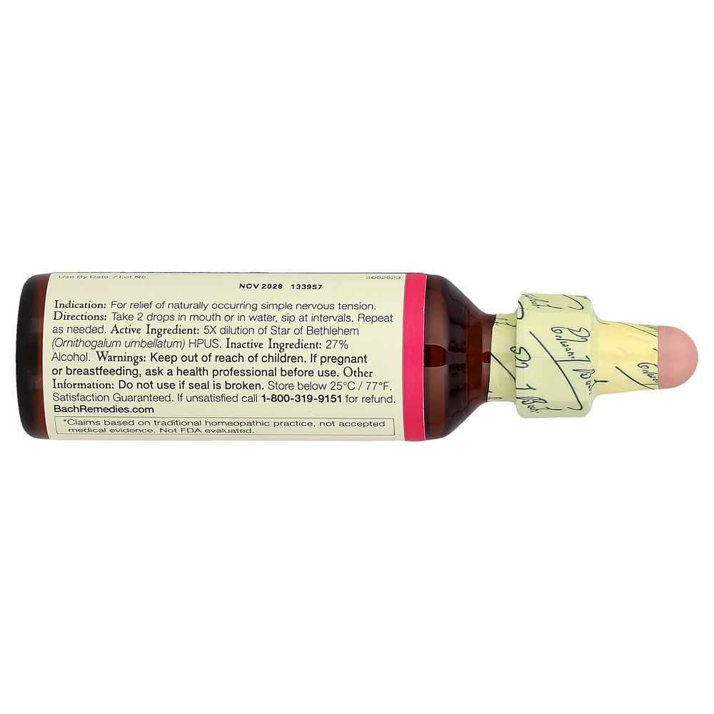 Bach, Original Flower Remedies, Вифлеемская звезда, 20 мл (0,7 жидк. унц.)