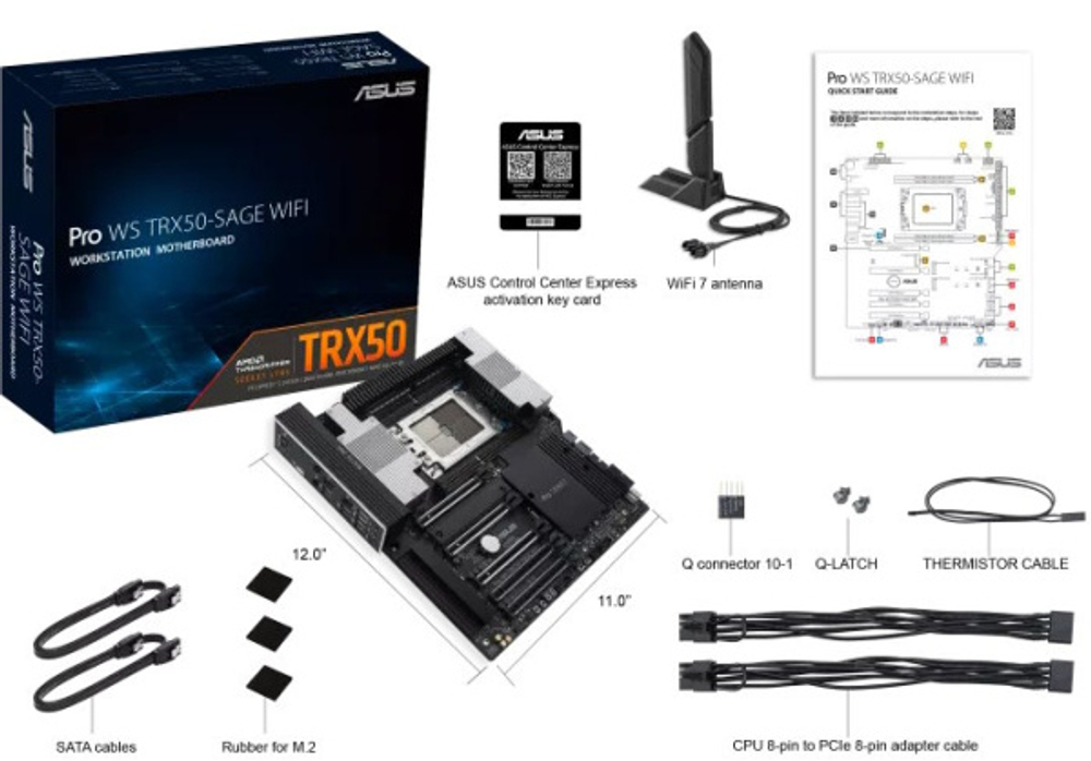 Материнская плата E-ATX ASUS PRO WS TRX50-SAGE WIFI