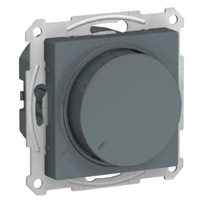 ATLASDESIGN СВЕТОРЕГУЛЯТОР (диммер) поворотно-нажимной, LED, RC, 400Вт, механизм, ГРИФЕЛЬ