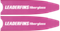 Лопасти Leaderfins Pink Ice (стеклотекстолит) розовая отбортовка, с наклейкой, 20°