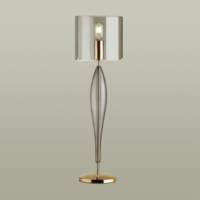 4850/1T STANDING ODL_EX21 157 дымчатый/золото/стекло Высокая Лампа E27 1*60W TOWER