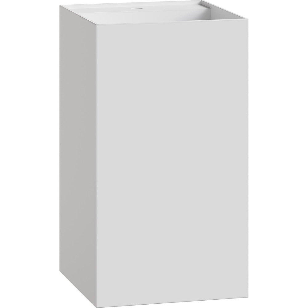 Раковина напольная Boheme Cube 802-MW 48х48х85 Corian Matt White