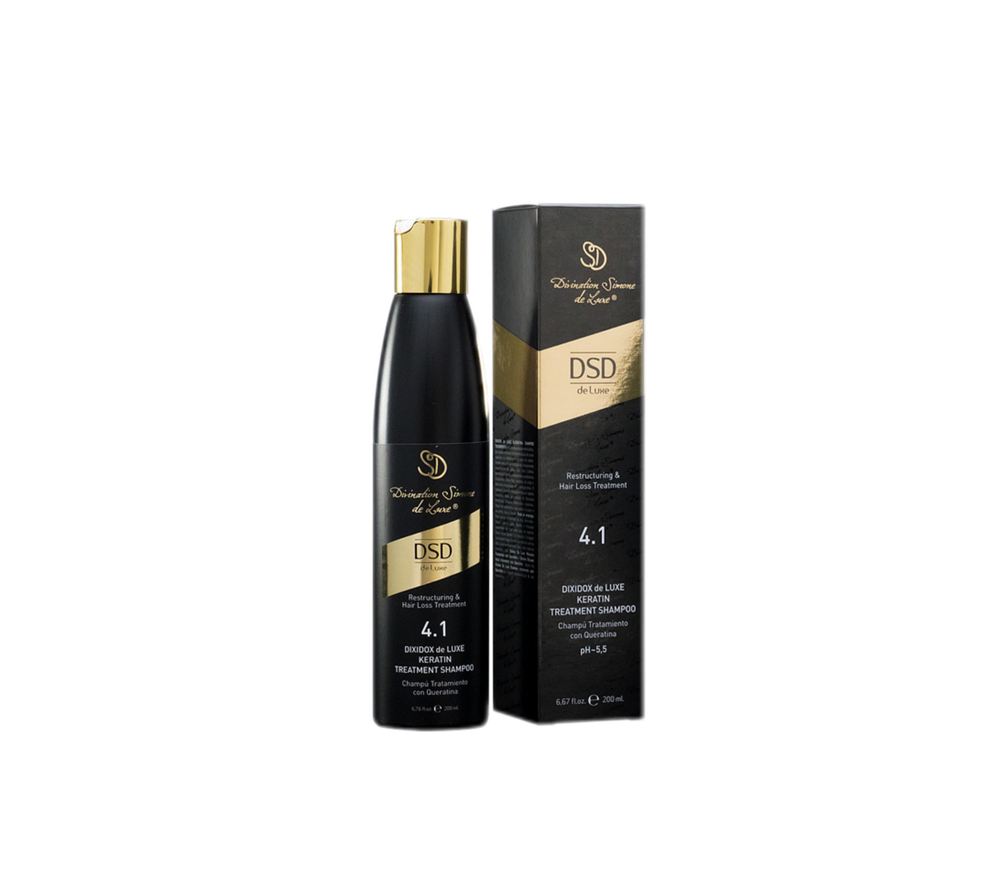 Dixidox De Luxe Keratin Treatment Shampoo 4.1 - Восстанавливающий шампунь с кератином Диксидокс Де Люкс