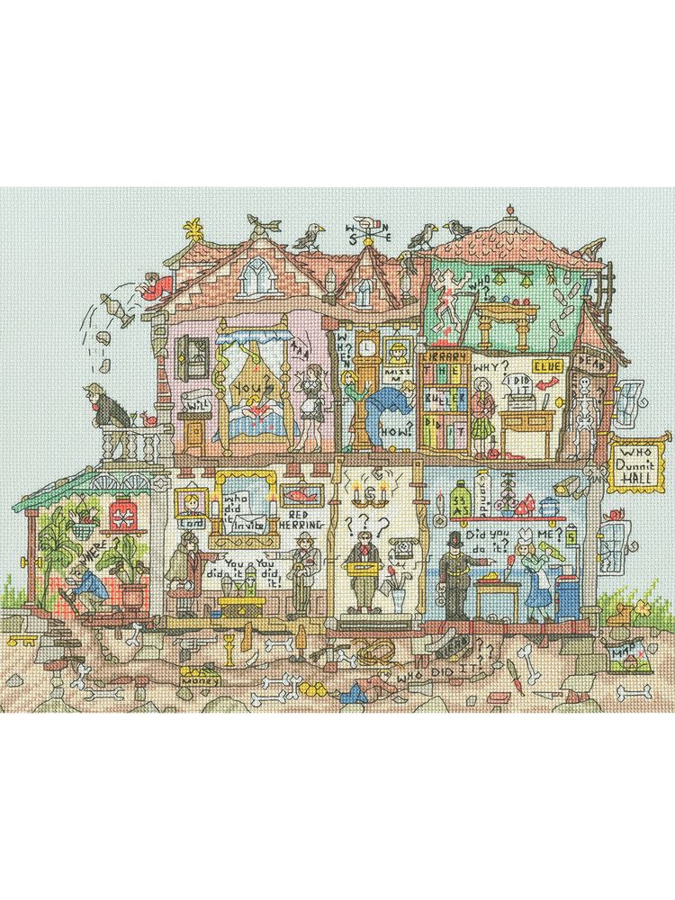 Набор для вышивания нитками Bothy Threads Cut Thru' Who Dunnit