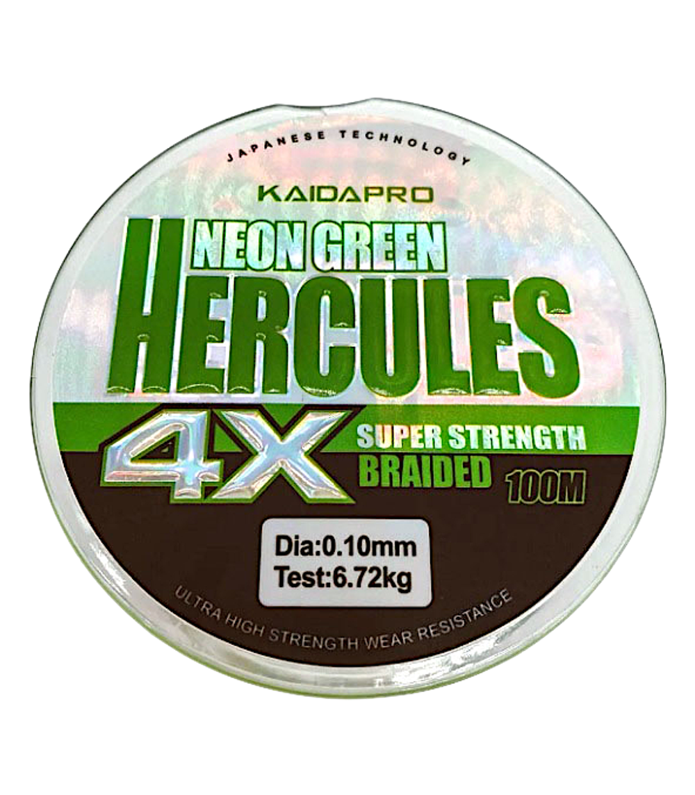 Шнур Kaida Hercules 4X PX401 100м Neon Green -