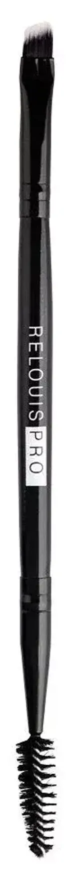 Кисть двусторонняя для бровей RELOUIS PRO Brow & Eyeliner Brush №6